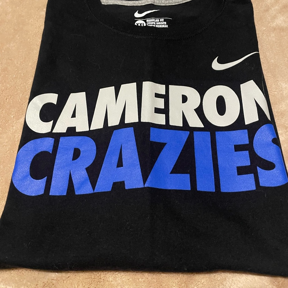 Nike Black and Blue Graphic Tee